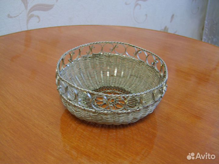 Ваза - конфетница из мельхиора (СССР)