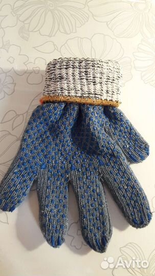 Перчатки зимние двойные с пвх