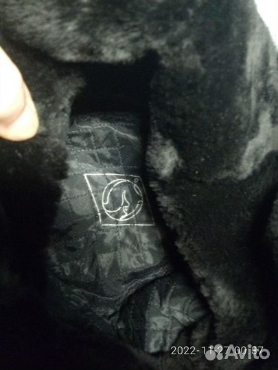 Шапка-ушанка детская, новая,кожа и мех натур