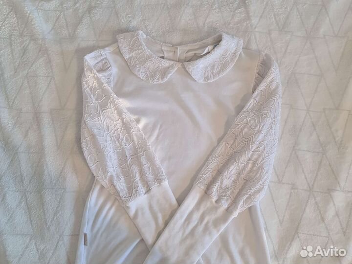 Кофточка школьная белая для девочки