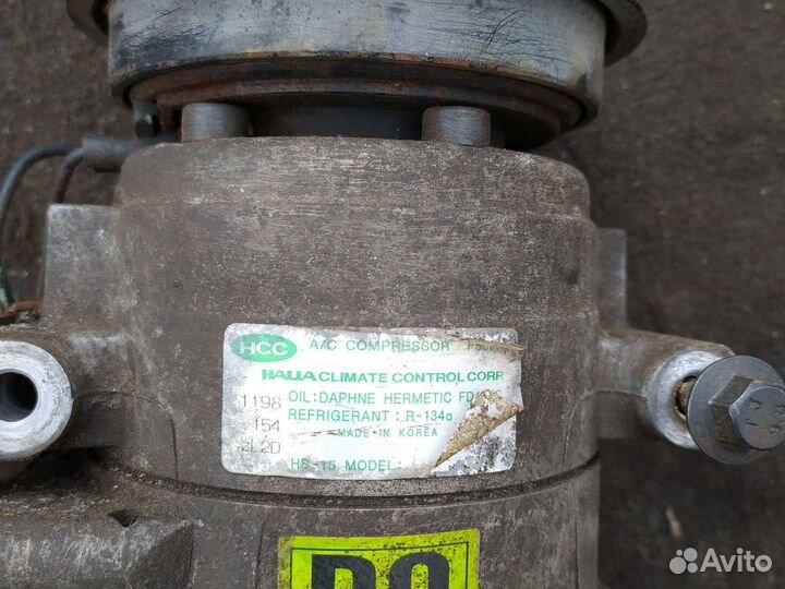 Компрессор кондиционера hyundai accent 2004 года