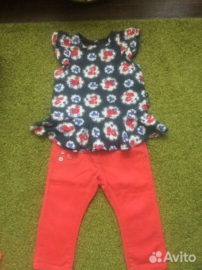 Блузки для девочек, штанишки и джинсики