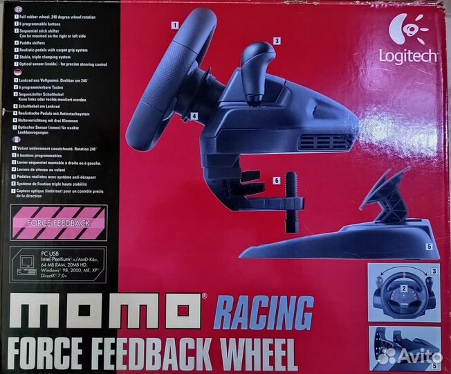 Игровой руль logitech momo racing