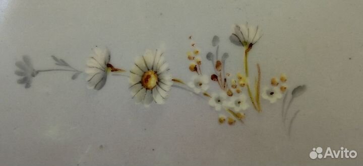 Большой поднос 19 век. гарднер фарфор, роспись. ца