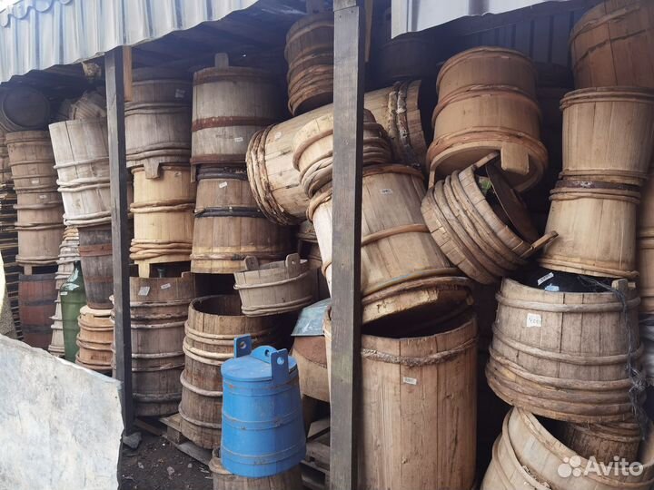 Ведро из дерева цельная кадка ступа