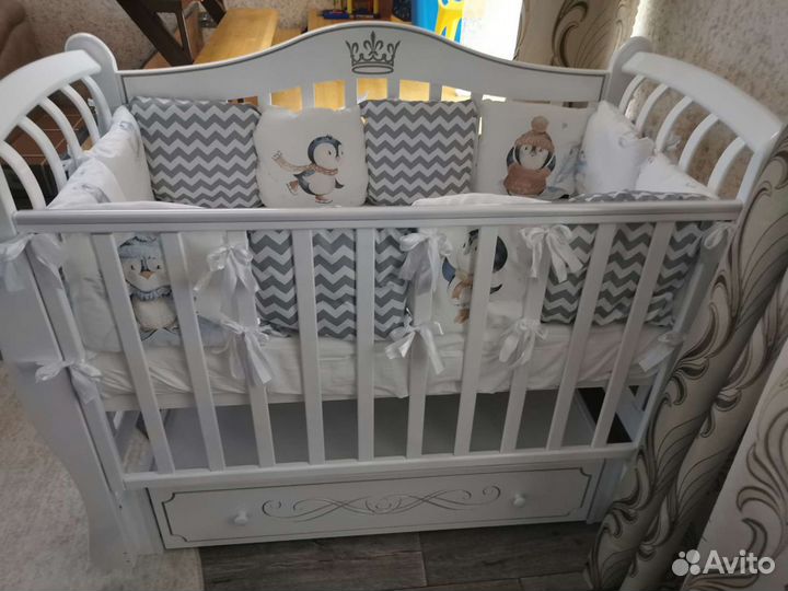 Бортики-подушки в детскую кроватку