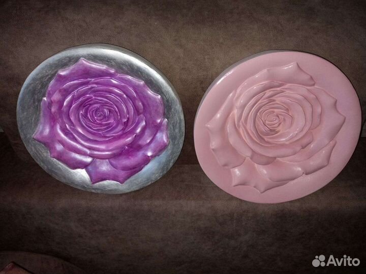 3D Роза панно из гипса