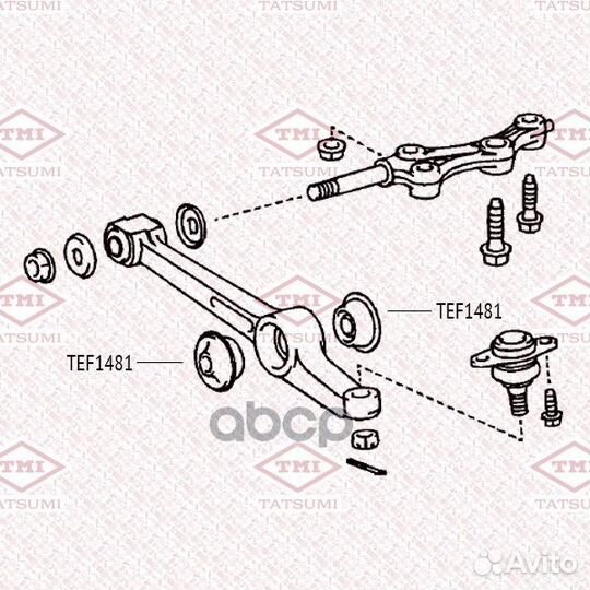 Сайлентблок нижнего рычага перед TEF1481 TA