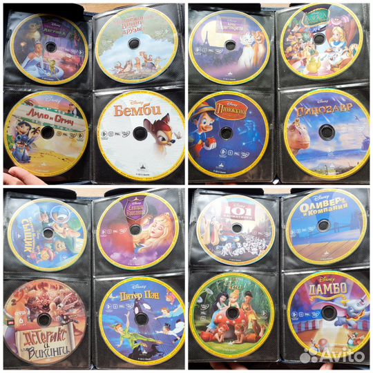 DVD мультфильмы Disney (38 дисков)