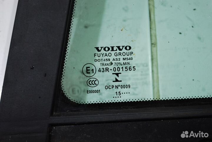 Стекло двери заднее левое Volvo V60 cross country