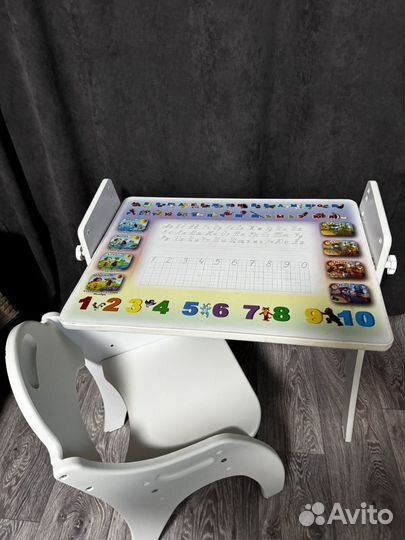 Стол со стулом 3в1 стол-мольберт-парта