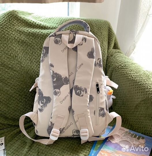 Рюкзак мишки белый новый