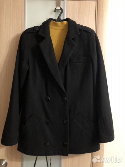 Демисезонное шерстяное полупальто “phobia”