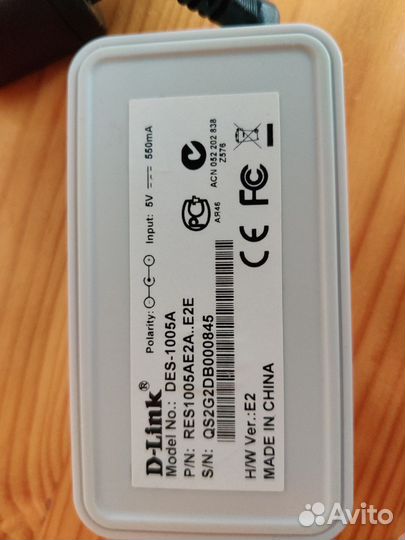 Сетевой коммутатор(свитч) D-link DES-1005A