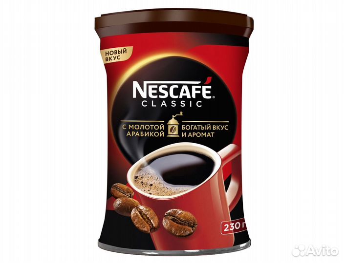 Растворимый кофе nescafe classic 230г
