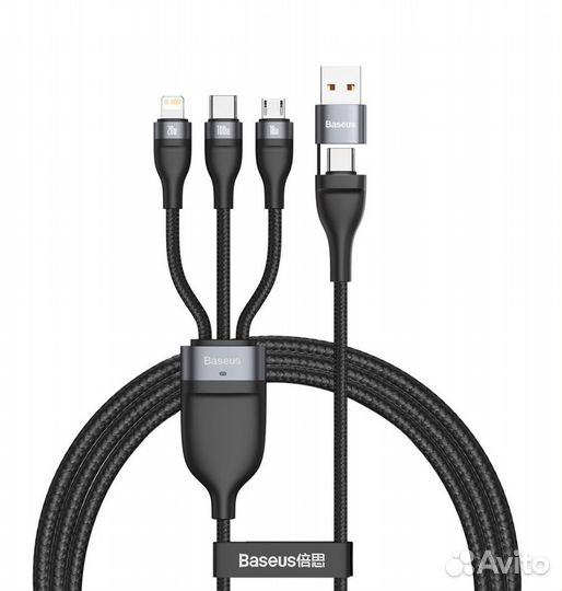 Кабель (3+2) Baseus Flash Series Two-for-three Dat