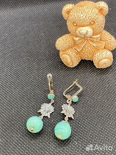 Серьги СССР мельхиор