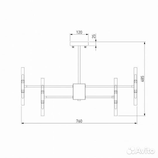 Люстра на штанге Bogate's Bastone 346 SMART