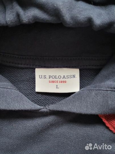 Худи толстовка U.S. polo assn синяя L