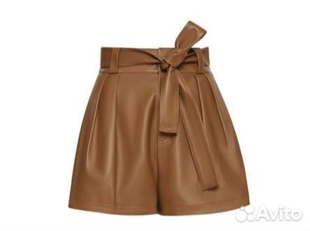 Шорты кожаные Zara