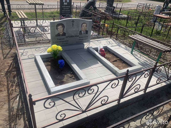 Монолитные ритуальные плиты, памятники