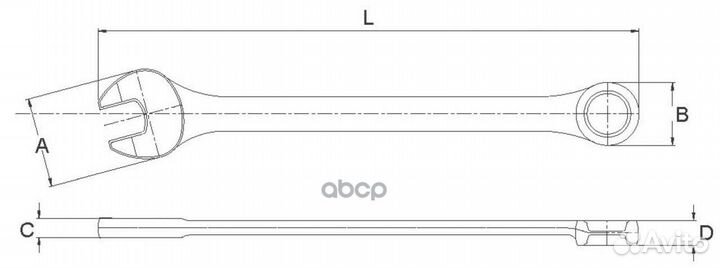 Ключ комбинированный 15мм awt-ers15 Licota