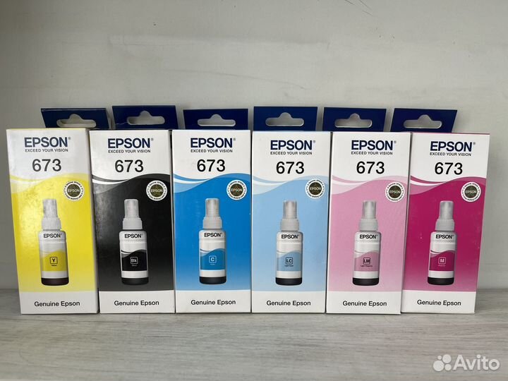 673 epson оригинал количество l805,l1800