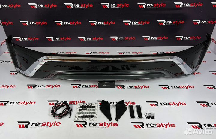 Губа на бампер Toyota Land Cruiser 200 Executive