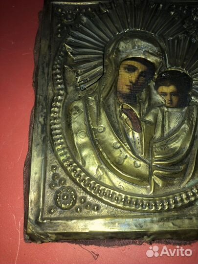 Старинная икона Казанская Богородица