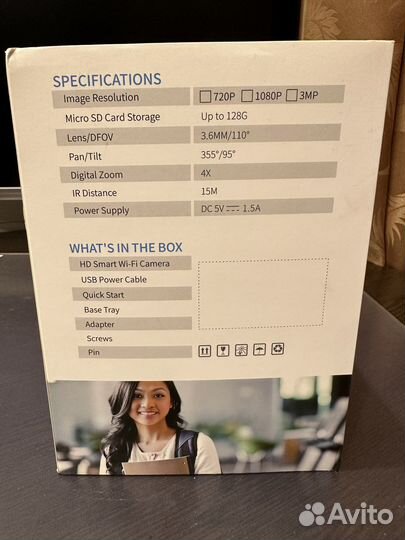 Камера видеонаблюдения купольная smart wi-fi