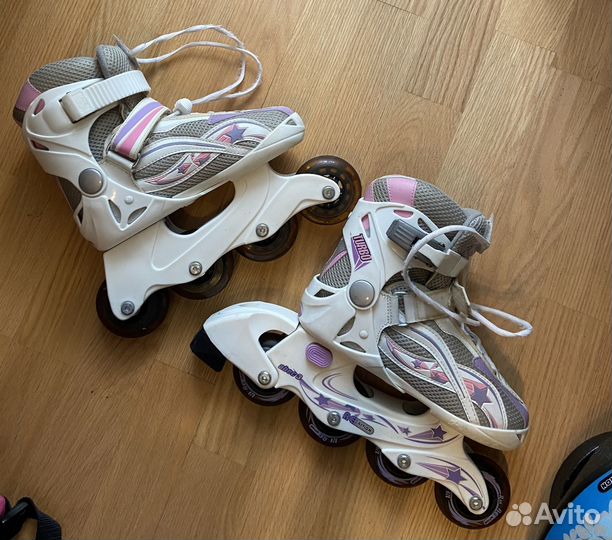 Ролики детские Reaction 29-33 и шлем