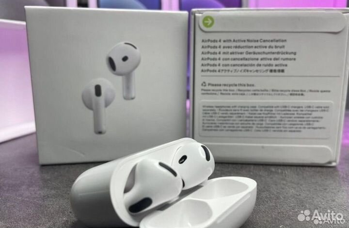 Airpods 4 с шумоподавлением