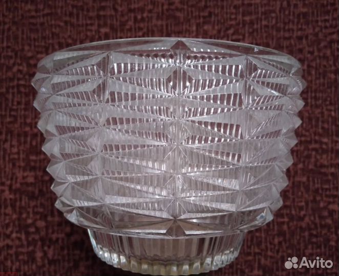 Старинная ваза Богемия Путти бронза/хрусталь