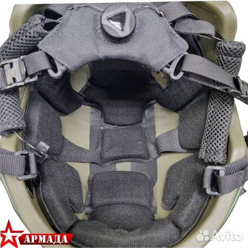 Шлем с регулировкой размера арамид олива