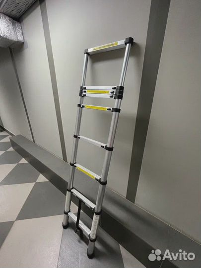 Лестница телескопическая усиленная 2.6м