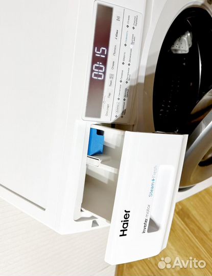 Узкая машинка Haier (инверторная)