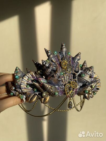 Корона русалки из ракушек