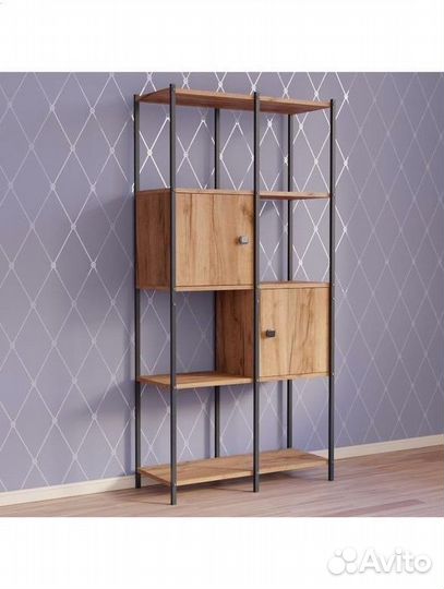 Стеллаж с дверьцамм