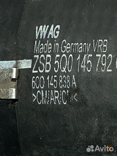 Патрубок интеркулера 5Q0145792G vag