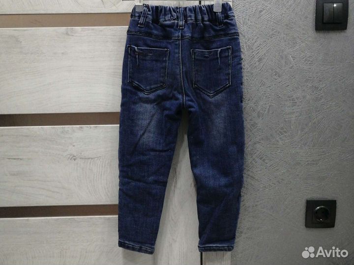 Джинсы утеплённые на 110 см