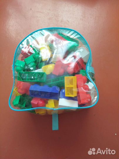 Конструктор 100 элементов +рюкзак