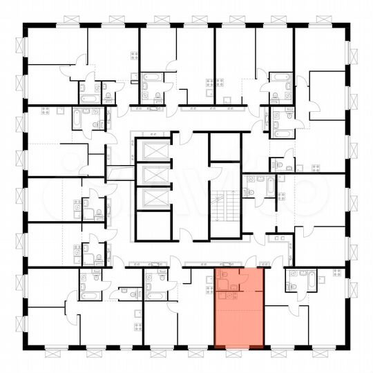 Квартира-студия, 21,6 м², 15/23 эт.