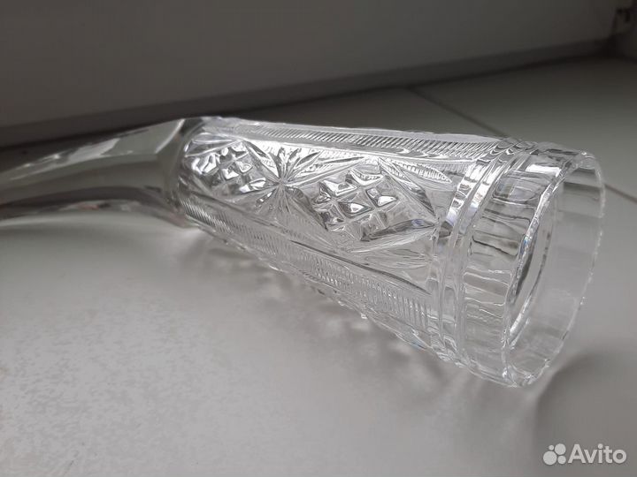 Хрустальная ладья, салатник, хрустальный рог