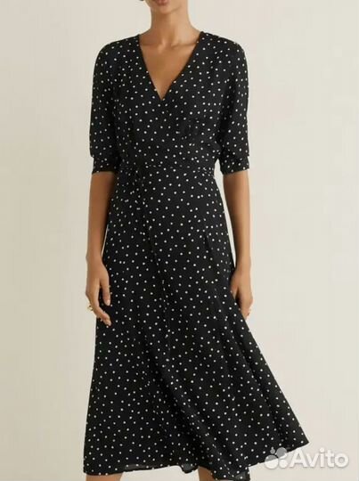 Платье в горошек Mango