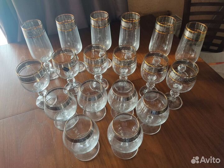 Фужеры бокалы Богемия