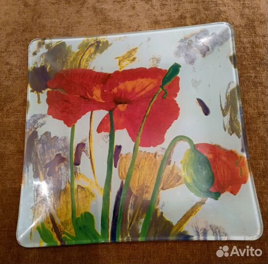 Набор квадратных тарелок 3 предмета 