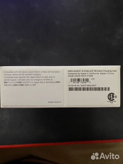 Беспроводные наушники apple airpods 2