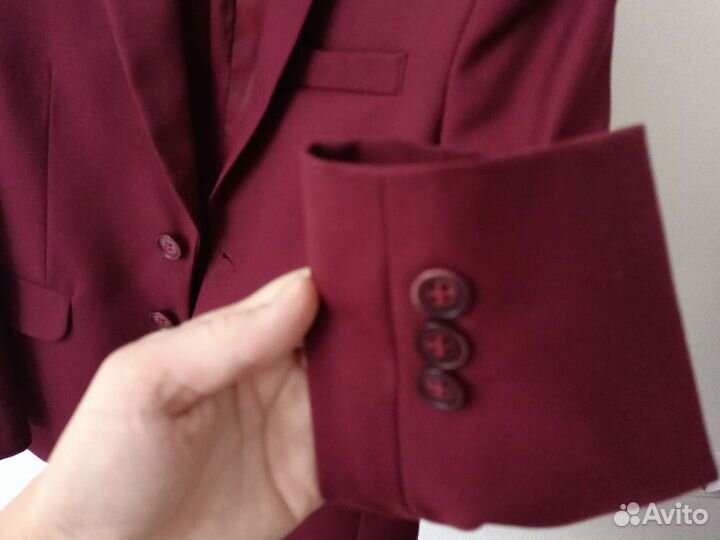 Пиджак бордовый школьный 36/146