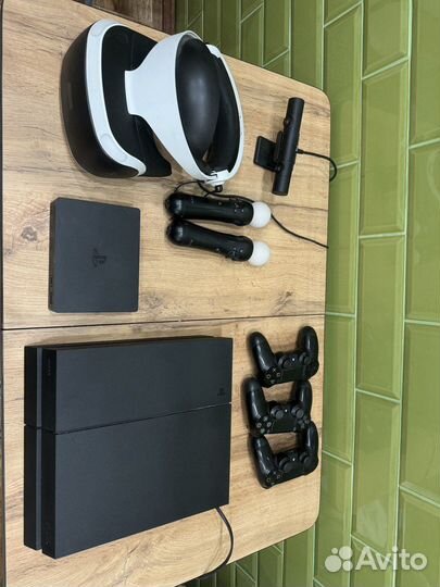 Sony playstation 4 и vr шлем