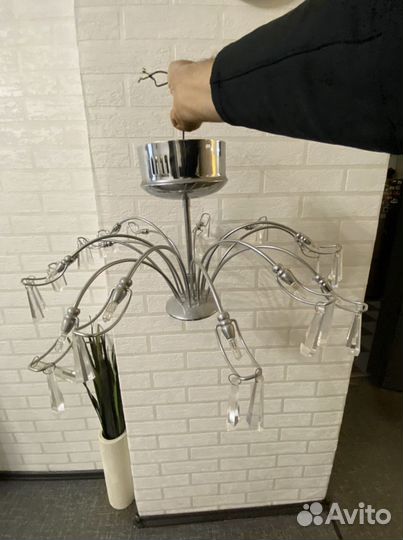 Люстра хрустальная потолочная б/у